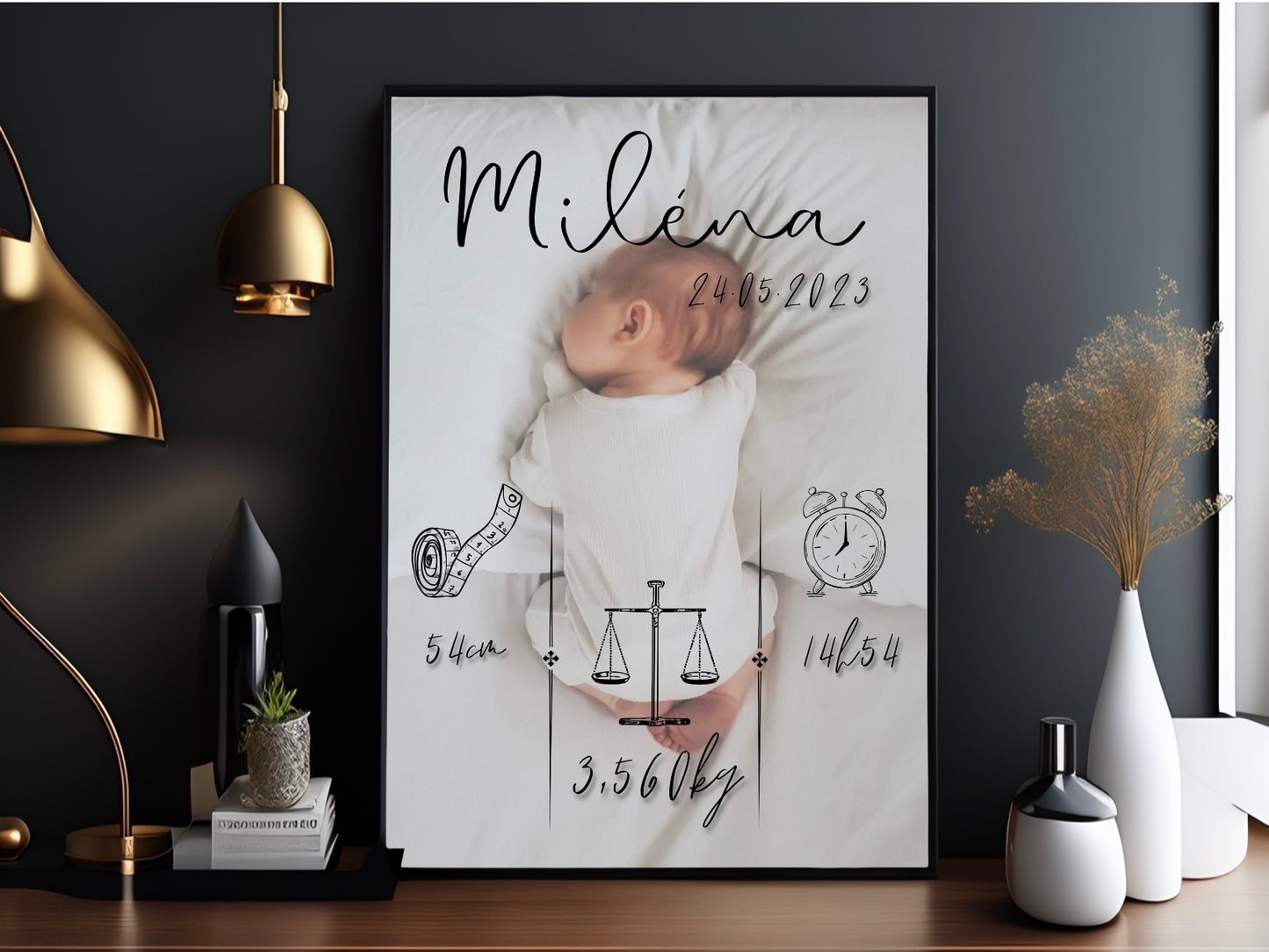 Affiche personnalisée de naissance