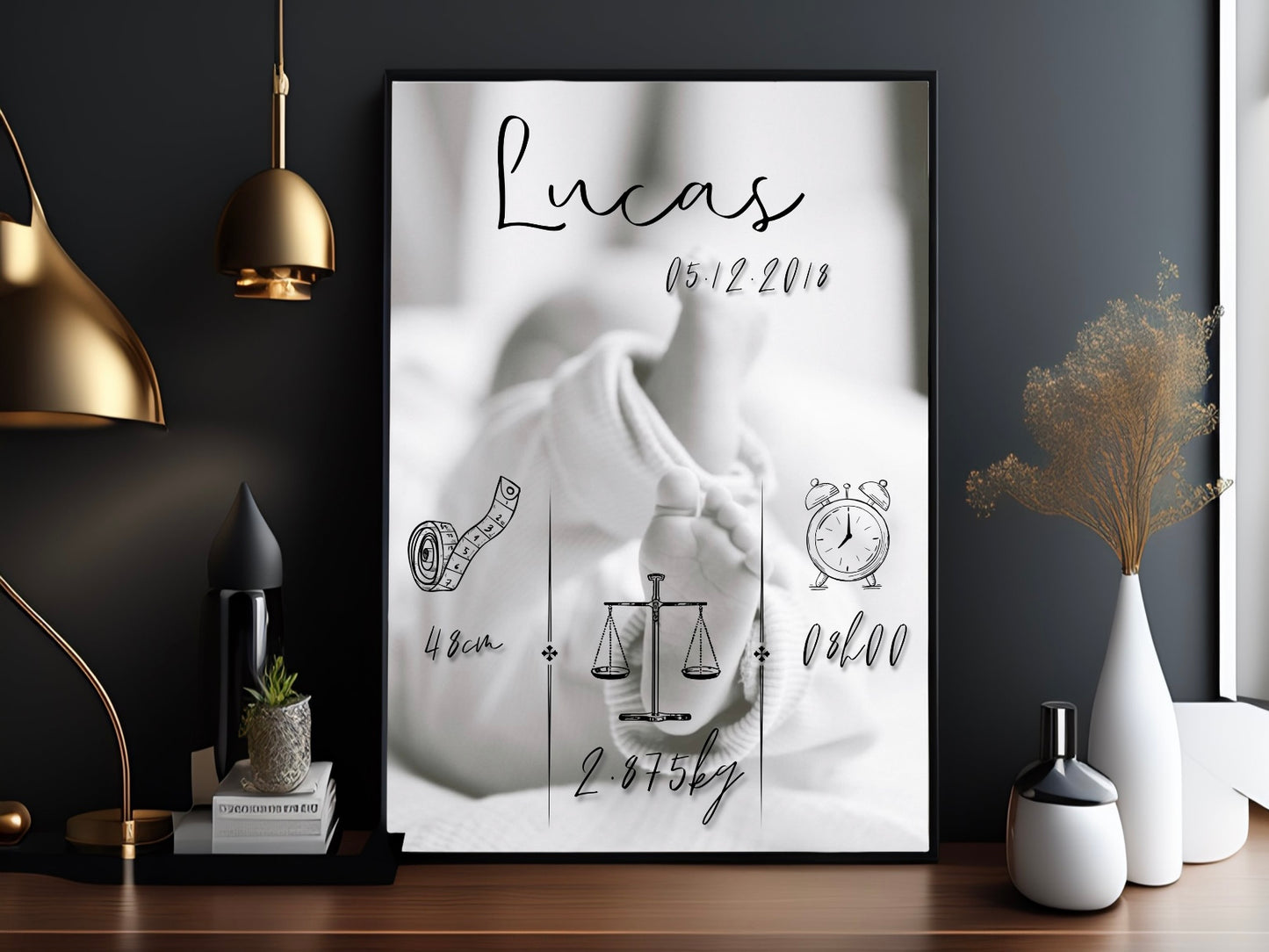 Affiche personnalisée de naissance